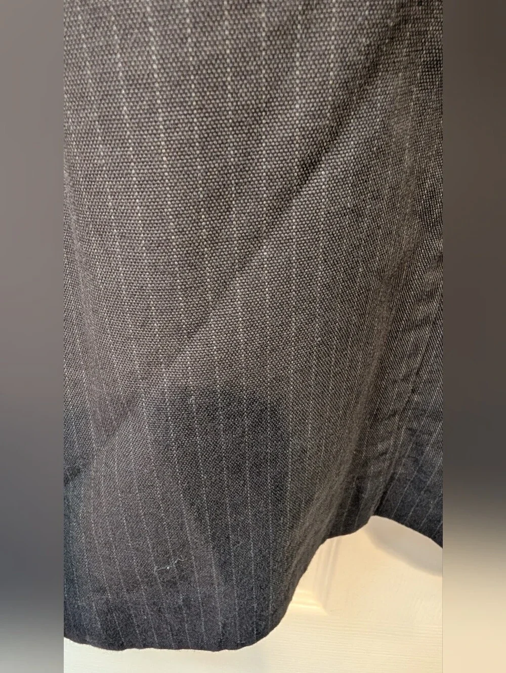 Banana Republic Gray Pinstripe Blazer Jacket 44R 100% Cotton